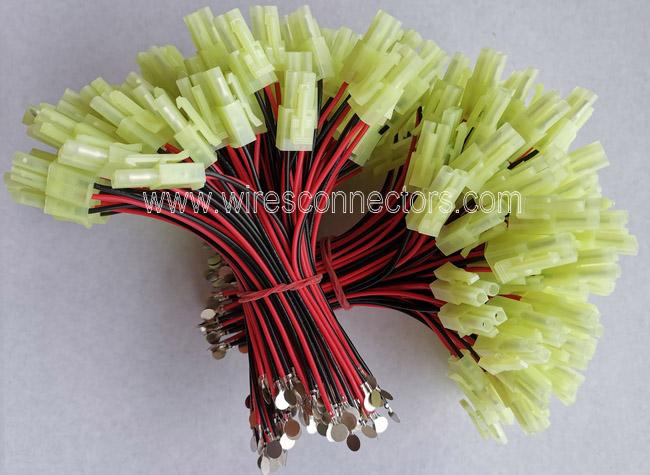 JST 2pin male and female connector with 26AWG silicone cable