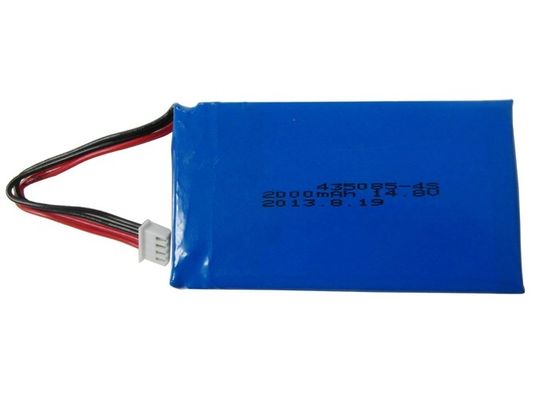 UN38.3 Certified | Rechargeable Lithium Polymer Battery | Portable 4 Cell 2000mah Lipo Battery 14.8 V for LED Light Battery | China Manufacturer