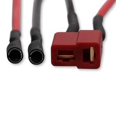 Harness Cable Assembly T Plug Adapter Male Female Connector with 14AWG 5CM Silicone Wire And Fuse for RC Car Drone Boat Lipo Li-ion Battery