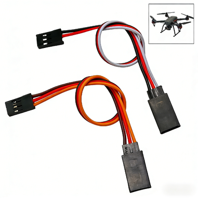 Custom Drone Power Cable Harness of Servo Extension Lead for Drones & RC Models – JR / Futaba Compatible – 22AWG Silicone Wire, Custom Drone Wire Harnesss Supplier Manufacturers