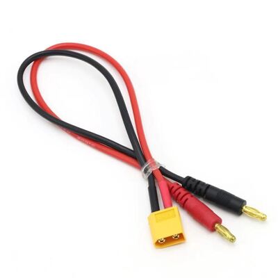 XT60 Battery Connection Cable Assembly |  12WAG XT60 Female to 4.0mm Gold-Plated Banana Plug Charging Cable for RC Hobbyists | Made in China