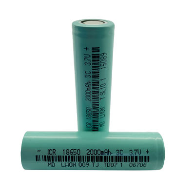 7.4Wh 3.7V 2000mAh 18650 Lithium Ion Cells