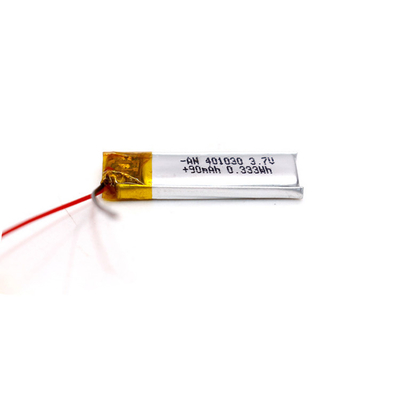 PL401030 90mAh 3.7 Volt Li Polymer Battery