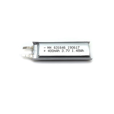 OEM ODM 1.48Wh 3.7V 400mAh Lithium Ion Polymer Cell