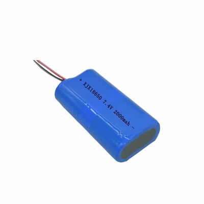 rechargeable UN38.3 7.4V 2000mAh 14.8Wh 18650 Battery Pack