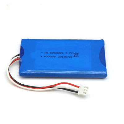 Custom PL805080 4000mAh 3.7V Lithium Ion Polymer Battery Pack