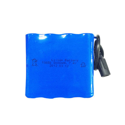 Pollution Free 7.4V 8000mAh Sony 18650 Lithium Ion Battery