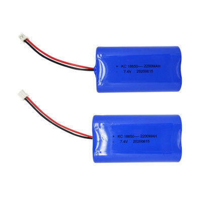 Custom Made 7.4V 2200mAh Lion Lithium Batteries Rechargeable