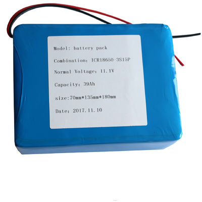 CC CV 12V 39Ah 18650 Rechargeable Battery For Sweepers