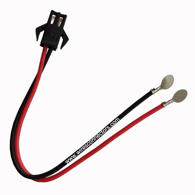 JST SM-2P Connector With Round Welding Tabs Battery Cable