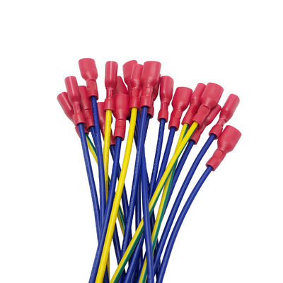 Custom 2.8mm 4.8mm and 6.3mm Fully Insulated Female Spade Connectors and Wire Harness Assembly Made in China