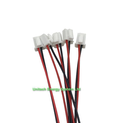 Custom JST 2.54mm 2PIN Female and Male Connecting Plug with Red Black Terminal Connector Wire Harness Assembly