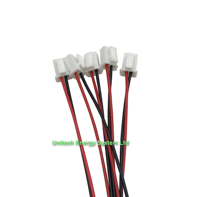 JST 2.54mm 2PIN Female and Male Connecting Plug with Red Black Terminal Connector Wire Harness Assembly