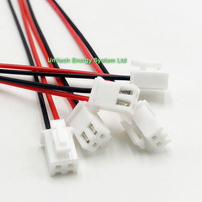 Custom JST 2.54mm 2PIN Female and Male Connecting Plug with Red Black Terminal Connector Wire Harness Assembly