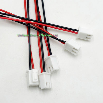 Custom JST 2.54mm 2PIN Female and Male Connecting Plug with Red Black Terminal Connector Wire Harness Assembly