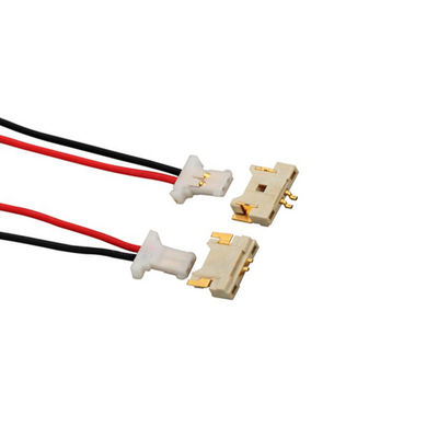 China Custom Cable Assembly Manufacturer for Molex 51146 2pin 1.25mm Pitch Connector to Crimp Nickel Tab Cable Assembly PC Board Wire Harness