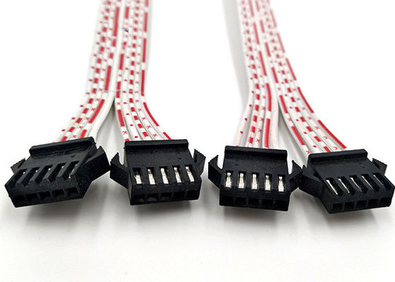 Custom Wire Harness No MOQ JST SM Connector 5P 2.54mm Pitch Cable Cord Male 15cm Female 15cm Length Flexible Flat Wire China Manufacturing