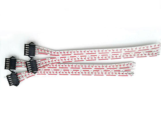 Custom Wire Harness No MOQ JST SM Connector 5P 2.54mm Pitch Cable Cord Male 15cm Female 15cm Length Flexible Flat Wire China Manufacturing