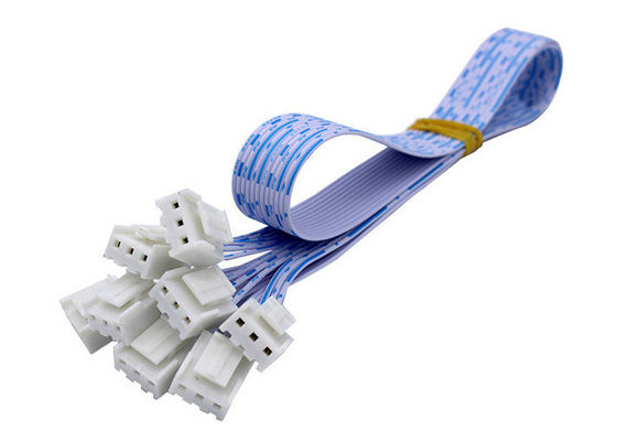 High Current Custom Battery Cable JST VHR-3N 3.96 Connector Wires with UL2468 22AWG Custom Flat Cable Assembling