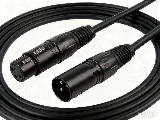 3 Pin XLR Cable Male to Female, Red Balanced Audio Cable for Microphone, Mixer, Speaker, Amp, Recording Studio