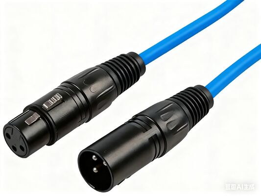 3 Pin XLR Cable Male to Female, Red Balanced Audio Cable for Microphone, Mixer, Speaker, Amp, Recording Studio