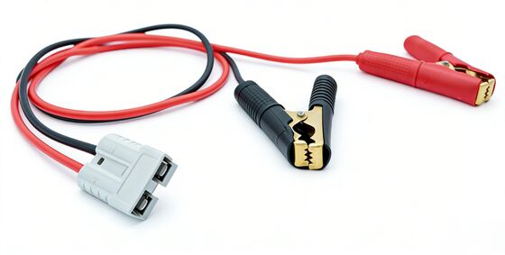 50A 1M Alligator Clips with High-Power Ring Terminals Battery Clamps Connection Cables, Battery Charging Leads And Car Inverter Power Cords, Wire And Harness Manufacturers