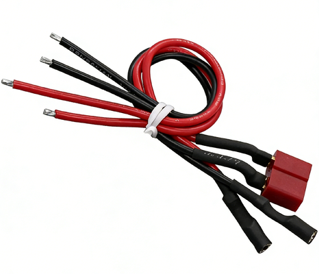 Harness Cable Assembly T Plug Adapter Male Female Connector with 14AWG 5CM Silicone Wire And Fuse for RC Car Drone Boat Lipo Li-ion Battery