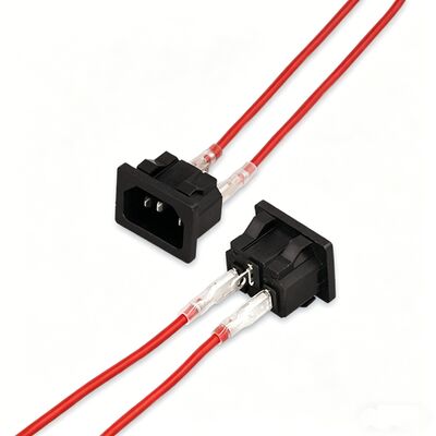 Custom Cable Manufacture FLDNY 1.25-250 Brass Nylon Spade Female Crimp Wire Harness