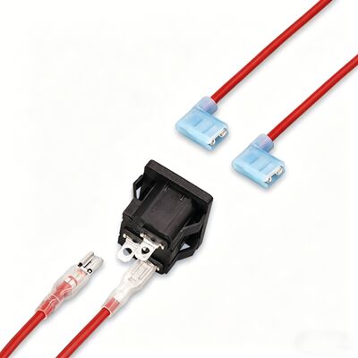 Custom Cable Manufacture FLDNY 1.25-250 Brass Nylon Spade Female Crimp Wire Harness