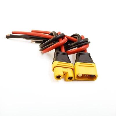 OEM ODM Wiring Solutions Amass AS150U Male Female Connector with Signal Pin And 8AWG Short Silicone Wire China Cable Harness Manufacturers Produce Custom Drone Wiring Harnesses