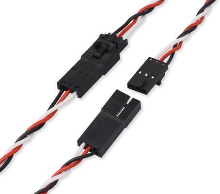 Drone Wiring Harness & UAV Cable Solutions 2x 200mm 22AWG JR-Style Male to Male Twisted Silicone Servo Lead- Ultra-Flexible Signal Cable for Prusa i3 MK3S/3S+ IR Filament Sensor & FC/RX Connections