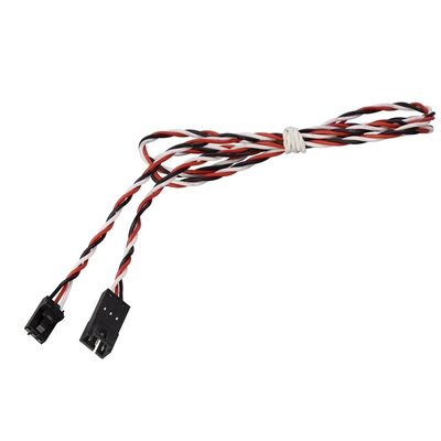 Drone Wiring Harness & UAV Cable Solutions 2x 200mm 22AWG JR-Style Male to Male Twisted Silicone Servo Lead- Ultra-Flexible Signal Cable for Prusa i3 MK3S/3S+ IR Filament Sensor & FC/RX Connections