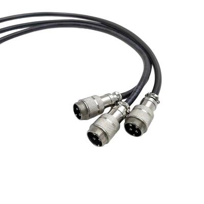 OEM ODM Military Molded Cable Assemblies GX16 GX20 2/3/4/5/6/7/8/9/10 Pin Aviation Plug Socket Connector Pre-soldered Cable GX Electrical Aviation Cable Assembly Factory In China