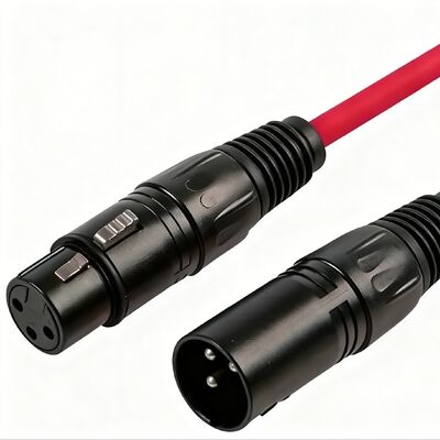 Custom Cable Solution 3pin Male to Female,  Cable Assembly Manufacturing for Microphone, Mixer, Recording Studio
