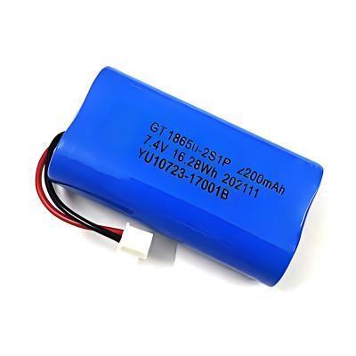 MSDS Rechargeable Lithium Battery Packs 7.4V 2200mAh NMC