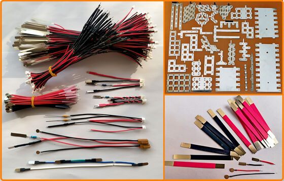 OEM ODM Nickel Plated SolderingTab Battery Power Wire Extension with Battery Wire Connectors by Wire Harness Assembly