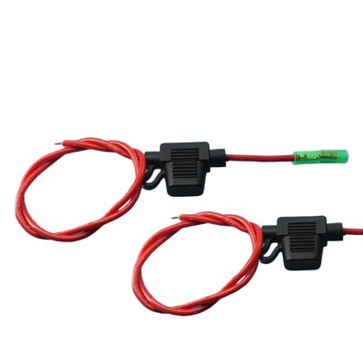 Custom-Processed Cable Assembly with SM2.54-2P Terminal Wire and High-Temperature Silicone Wire for Automotive Power Connection