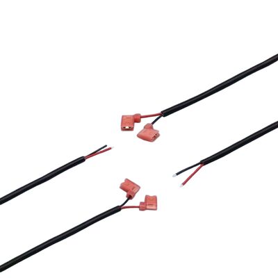 Custom-Manufactured Wire Harness Connectors with Flag-Type Female Spade Terminal—Nylon Fully Insulated Cold-Pressed Terminal Wire