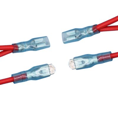 Customized Wire Harness 16AWG Cold-Pressed Terminal Wire 6.3mm Female Spade Terminal Wire Switch Wiring / Direct-Plug Splitter Cable (1-to-2)