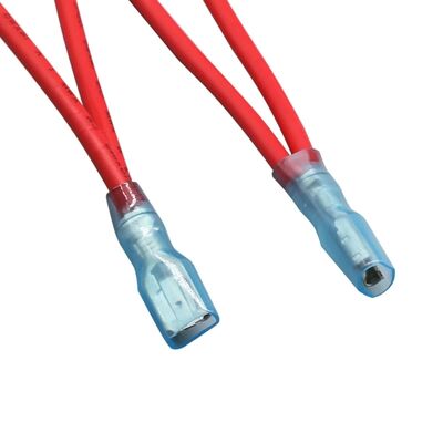 Customized Wire Harness 16AWG Cold-Pressed Terminal Wire 6.3mm Female Spade Terminal Wire Switch Wiring / Direct-Plug Splitter Cable (1-to-2)