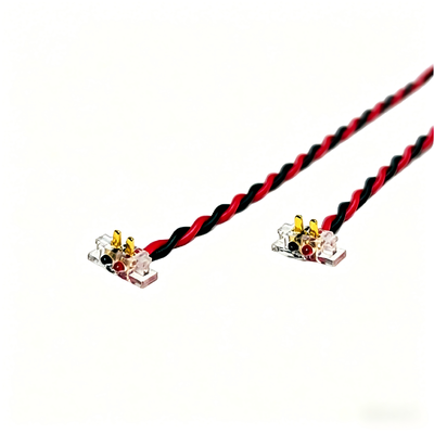 OEM Wiring Harness Assembly ELCO 8000 8005 "Crystal Head" Terminal Cable — 1.0mm Pitch, Gold-Plated — Motor & Lithium Battery Connection Wire