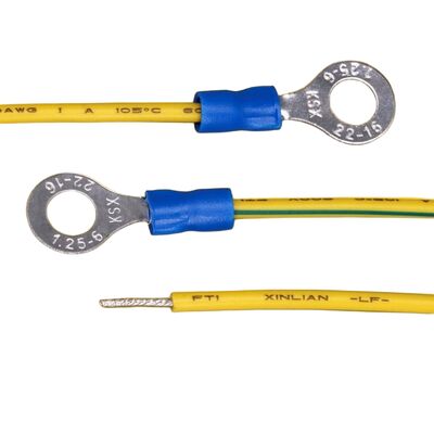ODM OEM Cable Harness Manufacturers for Cold-Pressed Ring Terminal Wire — RV1.25-6 Ring (O-Type) Terminal Cable with 6mm Inner Diameter