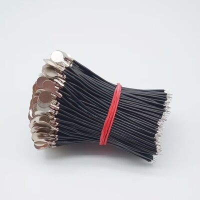 Custom Electronic Wire - UL1007 26AWG Tinned Copper Battery Nickel Sheet Terminal Wire and Solid Nickel Sheet Solder Joint Bright Terminal Wire Silicone Wire