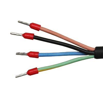Custom Electronic Wire Harness of 4-core 1 Square Silicone Rubber Sheathed Wire for Household Distribution Cabinets E-type Copper Tube Terminal Wires in China Factory