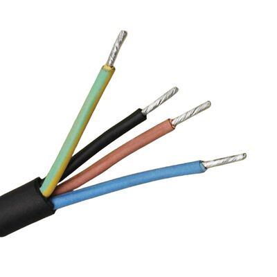 Custom Electronic Wire Harness of 4-core 1 Square Silicone Rubber Sheathed Wire for Household Distribution Cabinets E-type Copper Tube Terminal Wires in China Factory