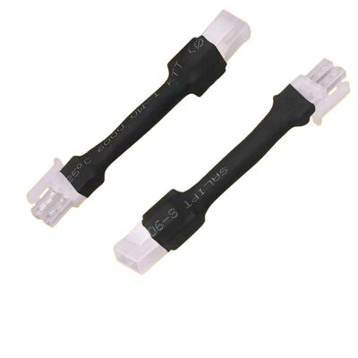 Custom TO-92 Through-Hole Transistor Cable Assembly Fitted with 5557 Connector and Heat-Shrink Tubing — Male/Female Interconnect Cable