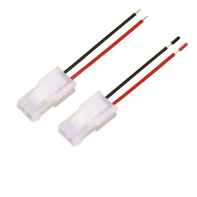 Custom TO-92 Through-Hole Transistor Cable Assembly Fitted with 5557 Connector and Heat-Shrink Tubing — Male/Female Interconnect Cable