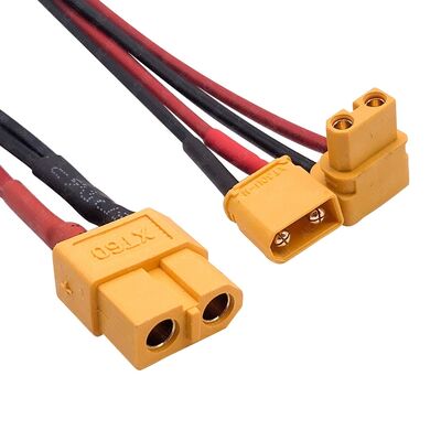 Custom AMS XT30ULW-F Right-Angle Plug Cable — Drone Battery Pack Wiring Harness / XT60 Battery Cable for Drone Tether Cable