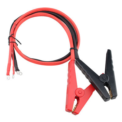 Custom Battery Connection Cable | Red/Black Alligator Clip Battery Test Cable | 10AWG 500mm with Signal Wire and Emergency Power Cord | China OEM Manufacturer