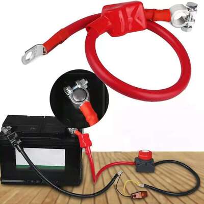 Custom Automotive Wire Harness | 2WAG 4WAG 6WAG Red Black Heavy Duty Battery Cable Assembly | Car Modification Cable Cable | Terminal Cable China Factory